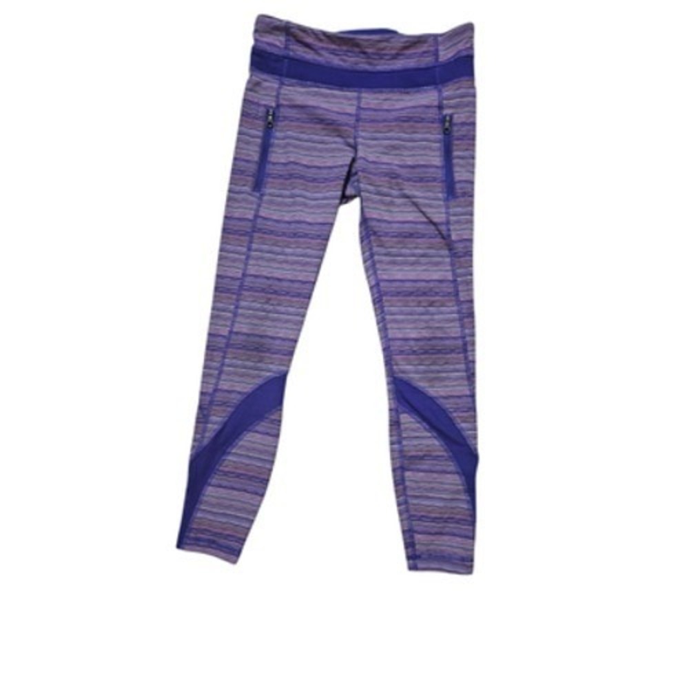 Lululemon Inspire Tight II Mesh space Dye Twist Iris‎ Flower Leggings Size 6 - Picture 2 of 10